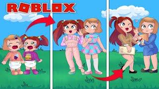 Growing Up In Adopt Me - Roblox With Molly And Daisy!