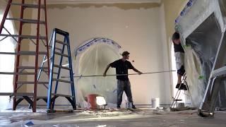 Painting large interior walls