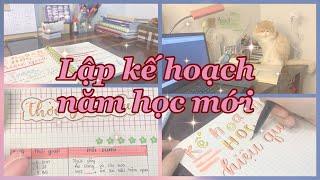 #planwithme #studywithme  Lập kế hoạch cho năm học 2021 siêu năng suất |Thời gian biểu