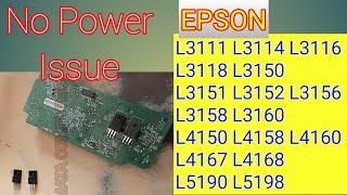 Epson L3110 L3200 L3150 L3215 No power issue | No power | Not turning on | Board #repair #epson