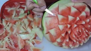 CARVING WATERMELON - NEW DESIGN -  By J.Pereira Art Carving Fruits and Vegetables
