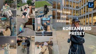 Korean Feed preset | Instagram feed | lightroom presets