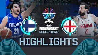 Finland  vs Georgia  | Highlights | FIBA EuroBasket 2025 Qualifiers