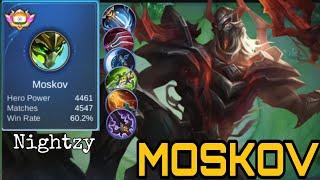 4500+ matches Moskov perfect gameplay! Nightzy playz! mobile legend