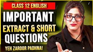 Class 12 english important questions 2025