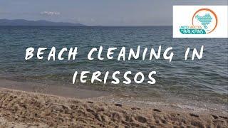 Beach cleaning in Ierissos