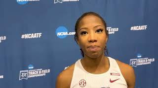 Britton Wilson of Arkansas after 49.48 NCAA/American indoor record in 400m