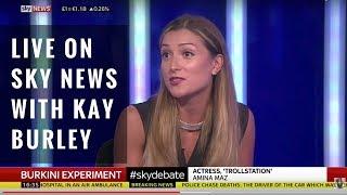 AMINA MAZ LIVE ON SKY NEWS WITH KAY BURLEY
