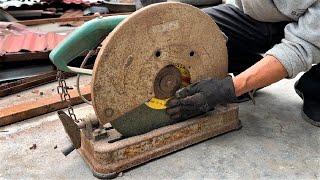 Young Man With Amazing Restoration Skills / Restore Forgotten Old Makita MT240 Metal Cutting Machine