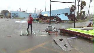 Video: Downtown Rockport Heritage District businesses see major destruction after Hurricane Harvey