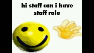 hi staff can i have staff role music video