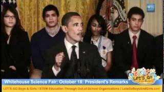 Whitehouse Science Fair: October 18, 2010: Presidential Remarks