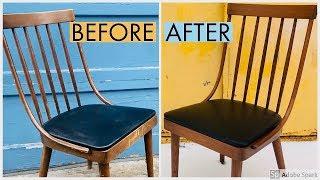 Mid Century Chair Restoration | Refinish | Reglue