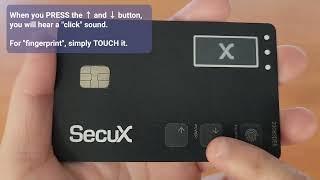 @secux Shield Bio card wallet: regarding the buttons