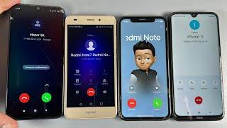 Redmi Note7+Note8 incoming Call IPhone XR + Honor5A