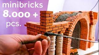 BRICKLAYING / Building an 8000+ Minibrick Arch Bridge / DIY Minibricks!