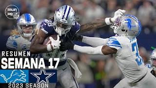 Detroit Lions vs. Dallas Cowboys | Semana 17 NFL 2023 | NFL Highlights Resumen en español