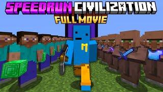 Minecraft but I survive in SPEEDRUN CIVILIZATION [FULL MOVIE]