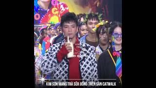 Sau drama với Hoa Hậu Ý Nhi, Nguyễn Hữu Kim Sơn mang theo trà sữa uống khi catwalk first face #J4F