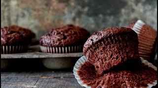 브라우니같은 초콜렛 머핀 만들기 (Chocolate Muffins Recipe/チョコレートマフィンの作り方)