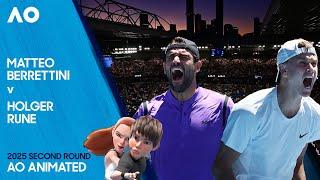 LIVE | Matteo Berrettini v Holger Rune | AO Animated | Australian Open 2025