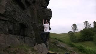 Cadshaw Castle Rocks - Cadswallop (6A+) - first ascent