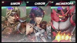 Super Smash Bros Ultimate Amiibo Fights – Request #14233 Simon vs Chrom vs Incineroar