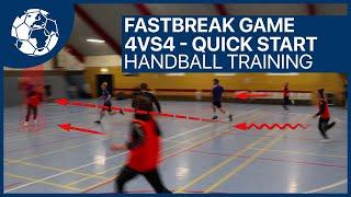 4vs4 Fastbreak Game - Quick Start - Handballtraining Jensen Esbjerg | Handball inspires