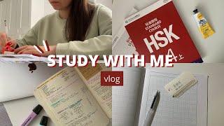 STUDY WITH ME// заболела, учусь дома, пишу конспекты