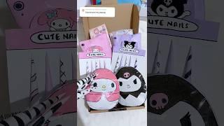 Packing kuromi & my melody (fake)  comment what to do next  #papercraft #sanrio #shorts