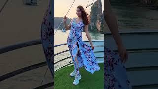 Cruise  #youtubeshorts #shorts #vietnam #halongbay #vietnamtravel #gowndress #dreamboatsneha