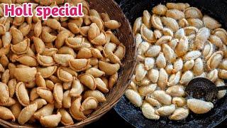 Holi special Gujiya Bulk making | Most wanted Holi ki Mithai | Prayagraj Food | Indian Street Food