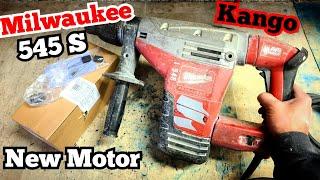Repairing  Milwaukee 545S Kango Hammer. Replacing a burnt out motor.