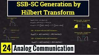 Generation of SSB-SC Modulated signal by using Hilbert Transform || Lec-24