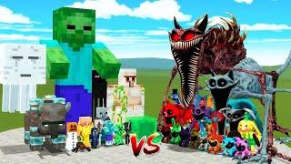 BATALLA DE MOBS: MINECRAFT vs POPPY PLAYTIME  ¿Quién es más fuerte?