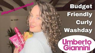 Budget Friendly Curly Washday using the Flip Section Method WITH A TWIST! - Umberto Giannini washday