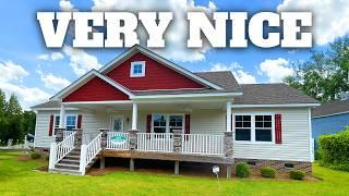 SMALL but CUTE modular home that's built VERY WELL! Prefab House Tour