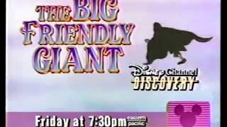 Disney Channel The Big Friendly Giant Promo (May 1992)