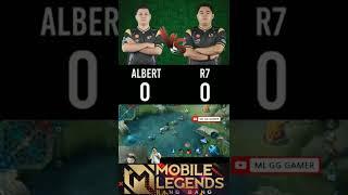 Albert vs R7 who is best comment me #rrqalbert  #r7 #lancelot #mlbb #shorts