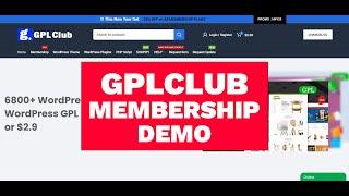 GPLCLUB Membership Demo || Download WordPress Themes and Plugins for Free with GPL CLUB Membership