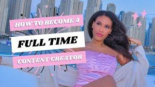 How I became a full time content creator after YEARS of FAILING…