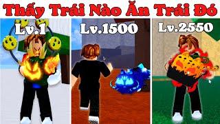 [BloxFruit] 200 Ngày Nhặt Trái Nào Xài Trái Đó Từ Level 1 Tới Level Max - Nhân Phẩm Kiểu Siu