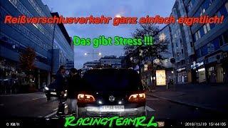 Reißverschlusverkehr ganz einfach eigntlich! (Road Rage Germany)