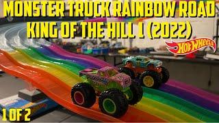 MONSTER TRUCK RAINBOW ROAD KING OF THE HILL! (2022) | MONSTER TRUCK DIECAST RACING TOURNAMENT 1OF2