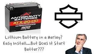 Antigravity Lithium Battery Install - Does It Make The Harley Startup Better?