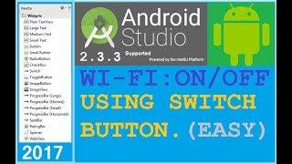 Android studio tutorial - How to enable/disable wifi programmatically in android. (2017)