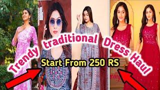 Trendy Traditional Dresses Haul! Starting at Rs.250| Ganpati festival 2023 Shopping|Kiddo fashion|