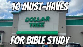 10+ Essential Dollar Tree Finds for Bible Study and Bible Journaling