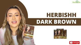 Herbishh Hair Color Shampoo Dark Brown | Herbishh