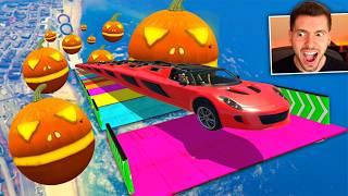 GTA V: sem freio! (VAI E VOLTA do halloween INFINITO) 9999 rampas